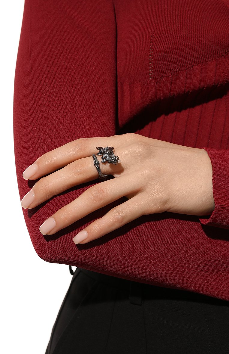 Женское кольцо MIDGARD PARIS серебряного цвета, арт. 5609 | Фото 2 (Региональные ограничения белый список (Axapta Mercury): Не проставлено; Нос: Не проставлено; Материал: Металл)