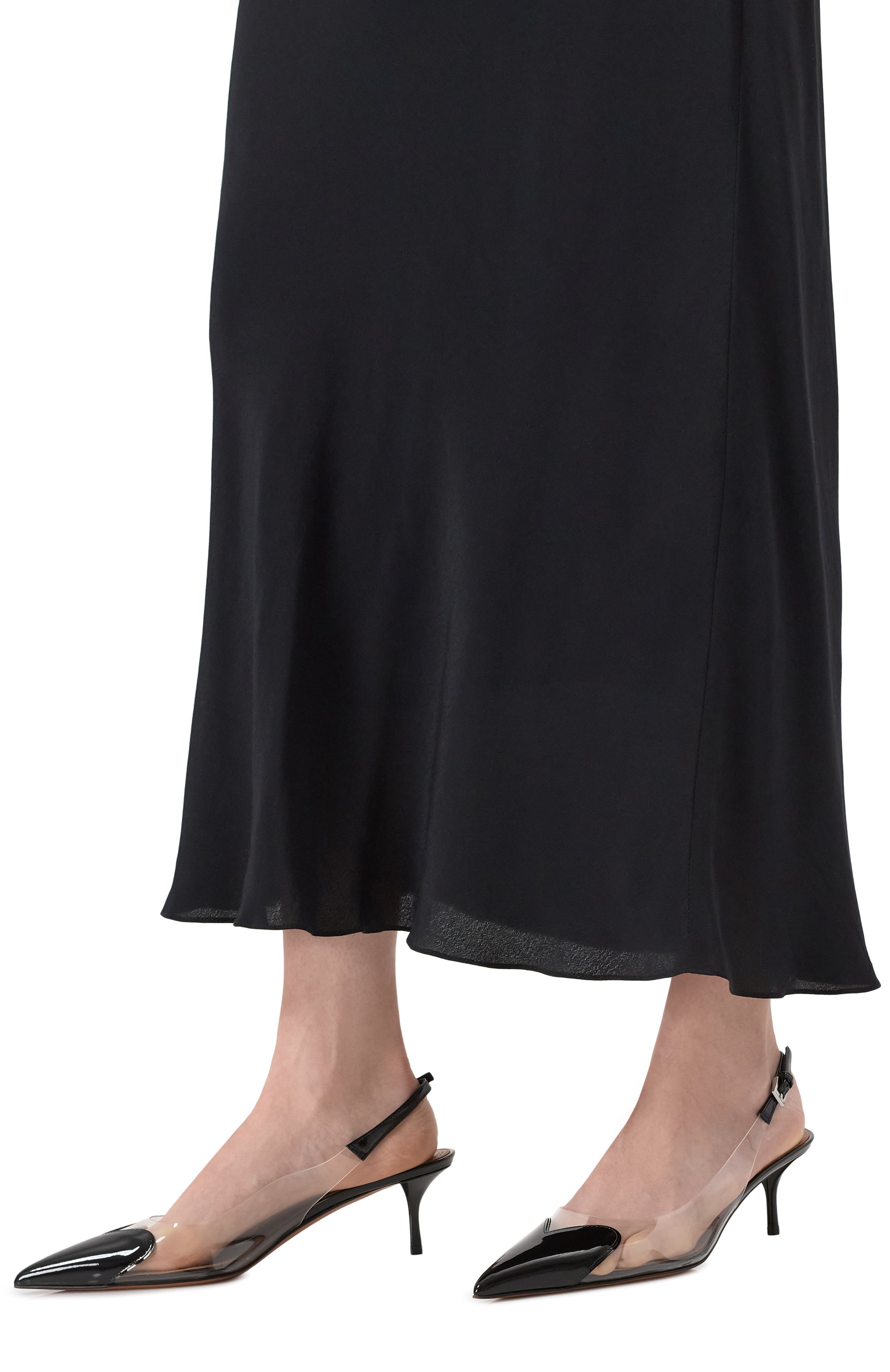 Комбинированные туфли ALAIA черного цвета по цене 125500 руб., арт. AA3E057CK150, фото 3 Комбинированные туфли ALAIA, арт. AA3E057CK150, фото 3