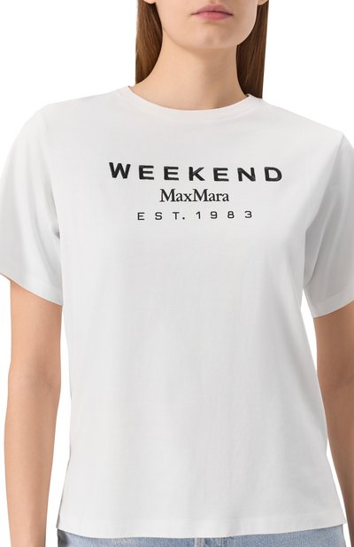 Хлопковая футболка WEEKEND MAX MARA, арт. CABINA, фото 5