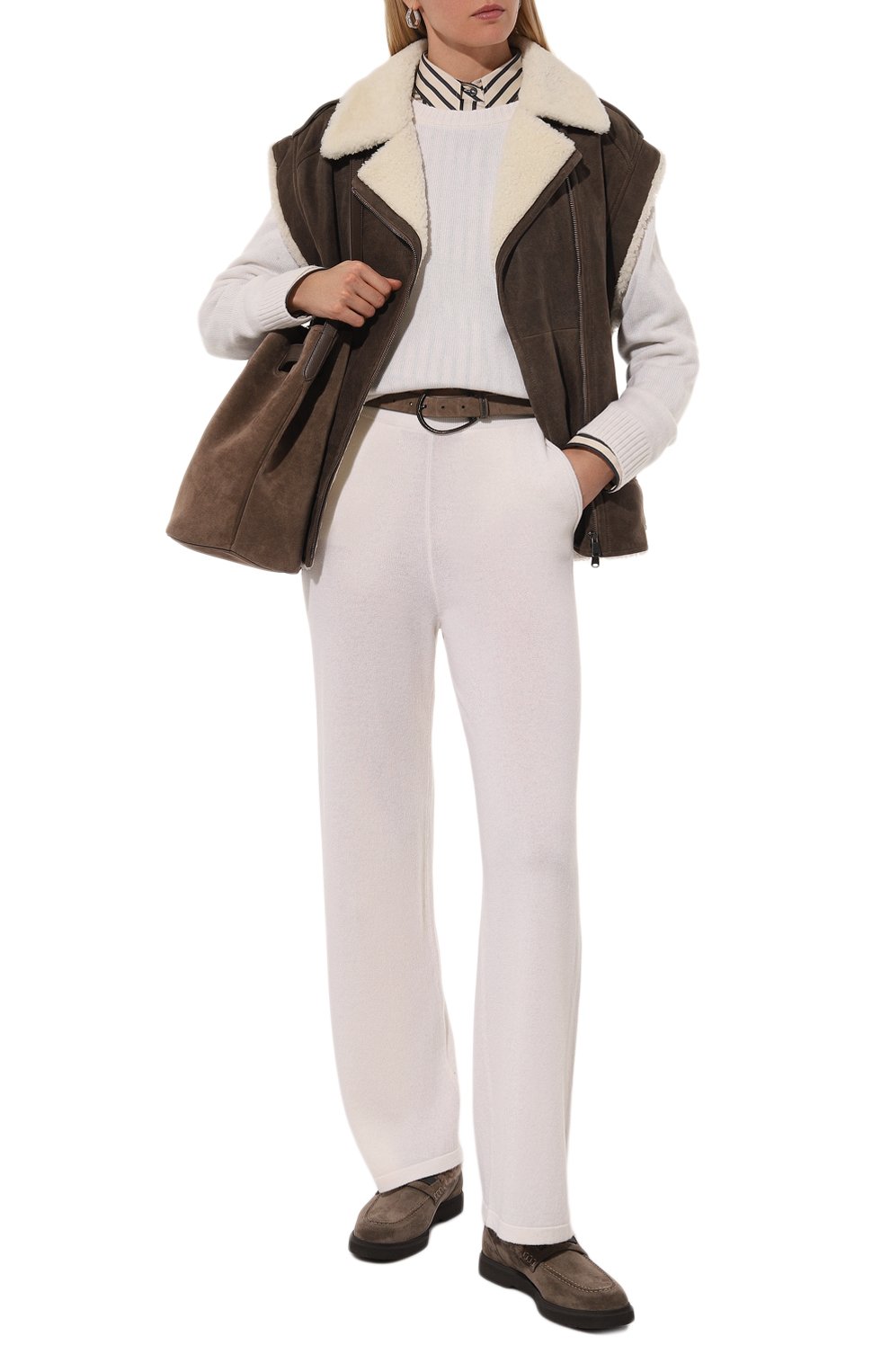 Жилет из овчины BRUNELLO CUCINELLI, арт. MPMGL7940P, фото 2