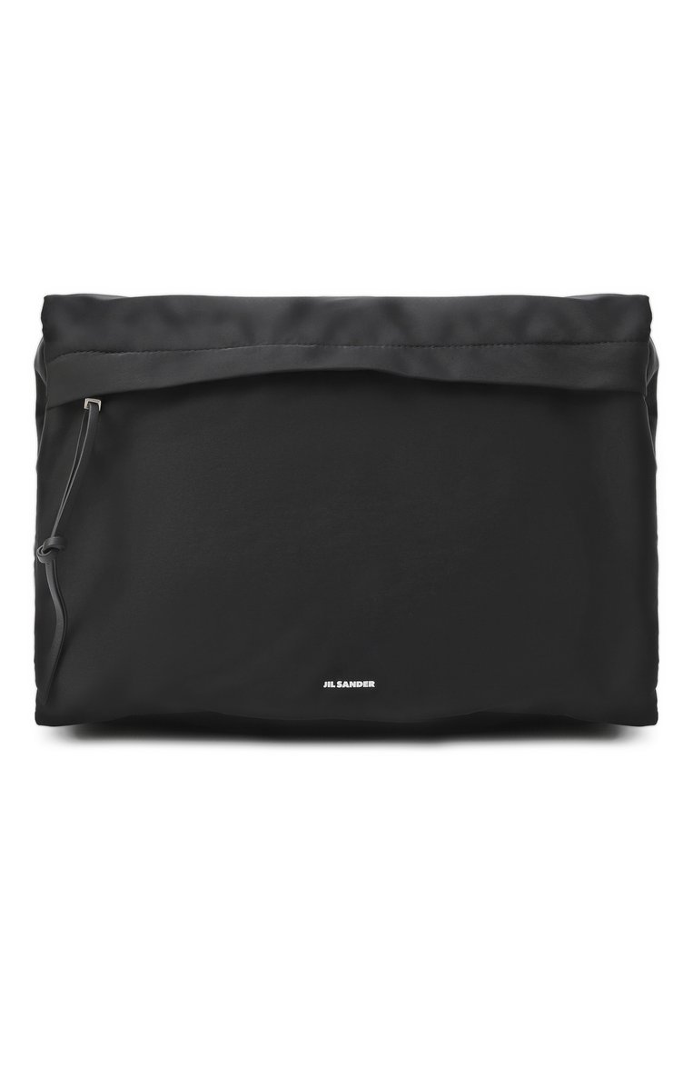 Мужская сумка soft messenger large JIL SANDER черного цвета, арт. J26WG0059-P7311 | Фото 1 (Ремень/цепочка: На ремешке; Материал: Текстиль; Автоматизация ТО: Проставлено; Размер: large; Автоматизация состава: Проставлено)