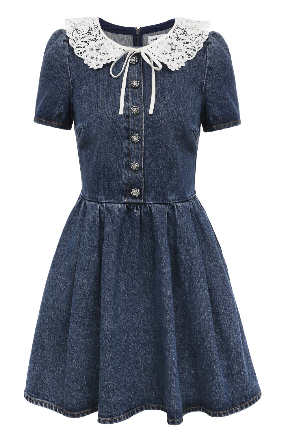 Джинсовое платье SELF-PORTRAIT, арт. PF23-813S-BL, фото 1