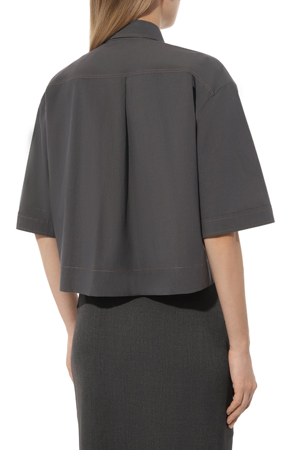 Хлопковая рубашка BRUNELLO CUCINELLI, арт. ML949B1348, фото 4