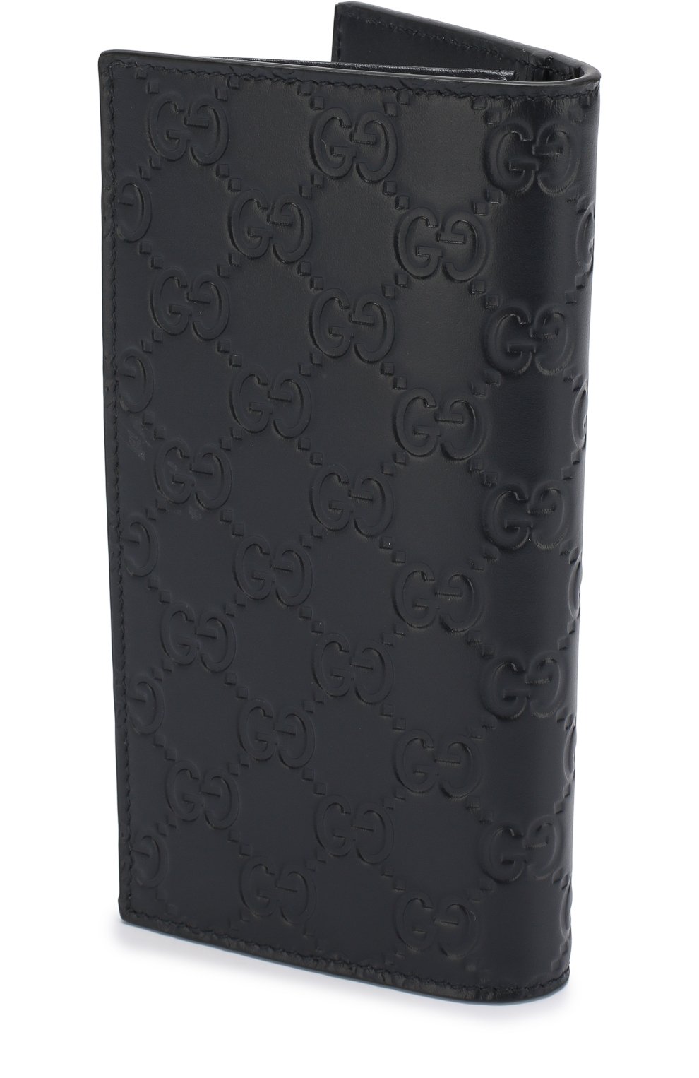 Кожаное портмоне с тиснением signature GUCCI темно-синего цвета по цене 59950 руб., арт. 473920/CWC1N, фото 2 Кожаное портмоне с тиснением signature GUCCI, арт. 473920/CWC1N, фото 2