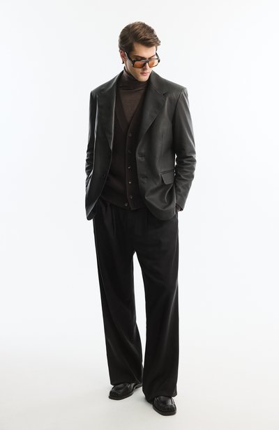 Кожаные перчатки GIORGIO ARMANI коричневого цвета по цене 38600 руб., арт. 744133/2F203, фото 3 Кожаные перчатки GIORGIO ARMANI, арт. 744133/2F203, фото 3