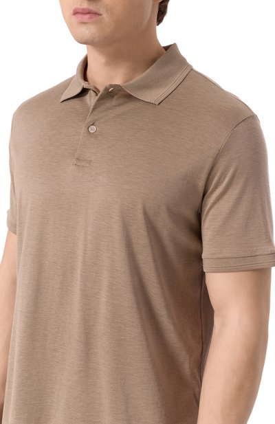 Поло из шелка и хлопка PAUL&SHARK, арт. 25411208, фото 5