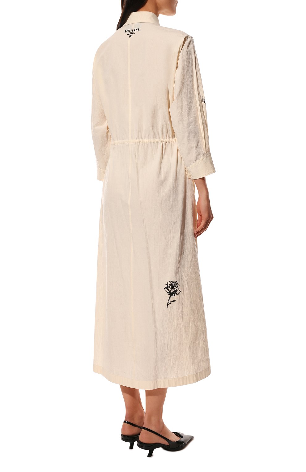 Хлопковое платье PRADA, арт. P3G73-10M6-F0304-221, фото 4