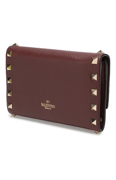 Кожаное портмоне VALENTINO бордового цвета по цене 69700 руб., арт. SW0P0S41/VSH, фото 2 Кожаное портмоне VALENTINO, арт. SW0P0S41/VSH, фото 2