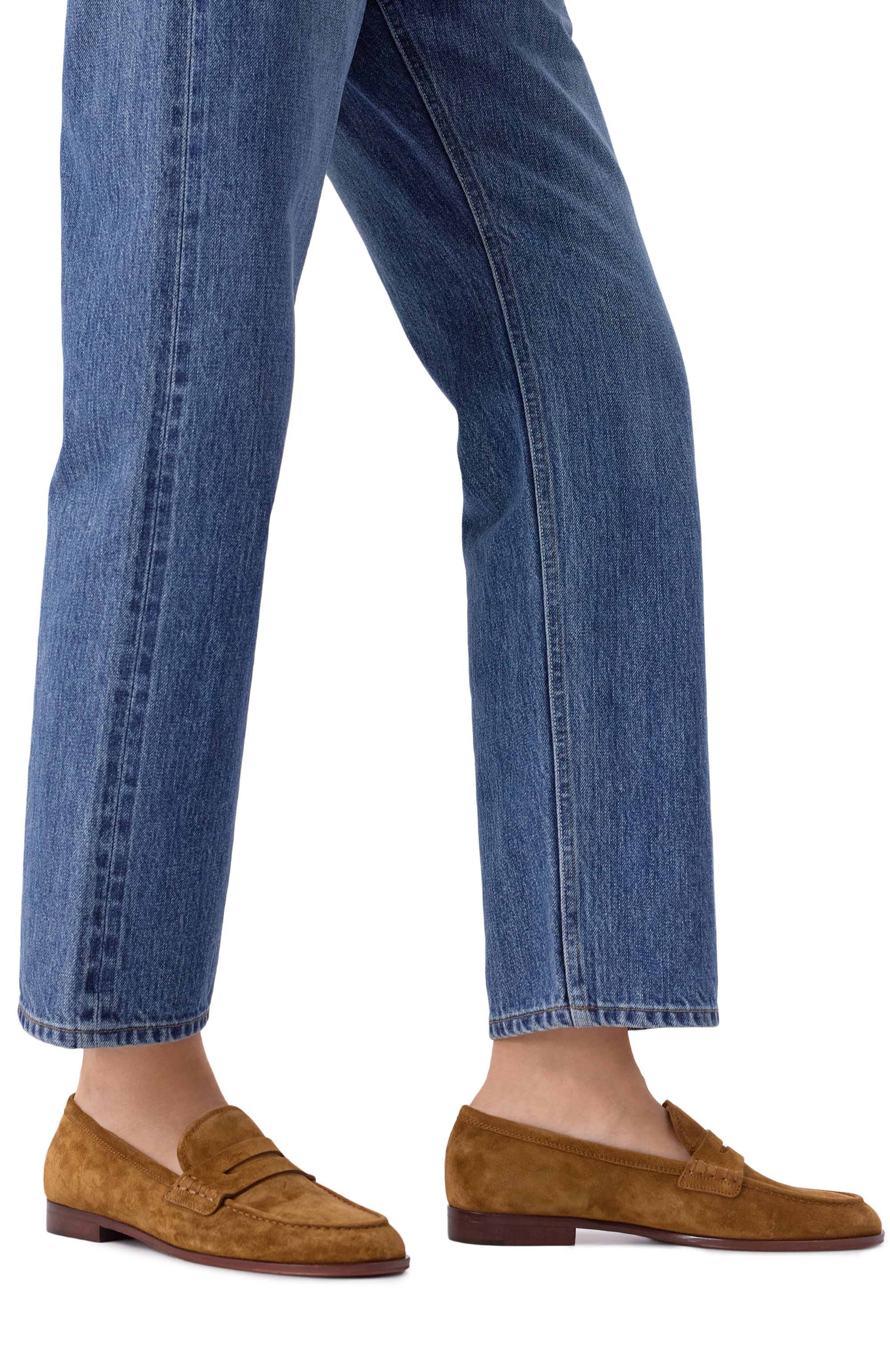 Замшевые пенни-лоферы georgie GIANVITO ROSSI, арт. G25346.51CU0.VLUTEXA, фото 3