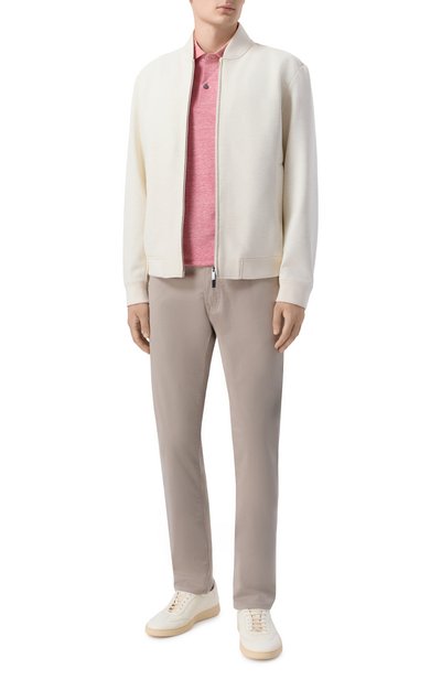 Поло изо льна и хлопка BOSS, арт. 50559147, фото 2