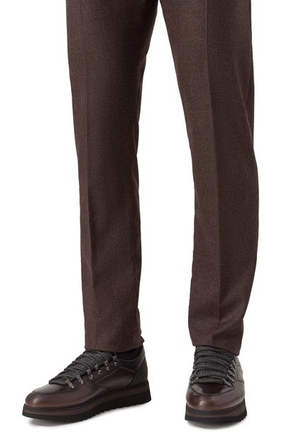 Кожаные кроссовки megeve BLU BARRETT, арт. MEGEVE-10970.24, фото 3