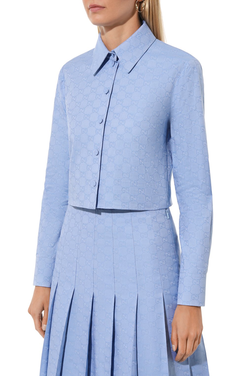 Хлопковая рубашка GUCCI, арт. 770160/ZAM9M, фото 3