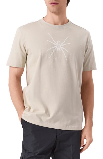 Хлопковая футболка BOSS ORANGE, арт. 50534924, фото 3