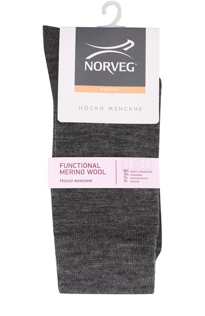 Женские однотонные шерстяные носки NORVEG, арт. 1FMWRU