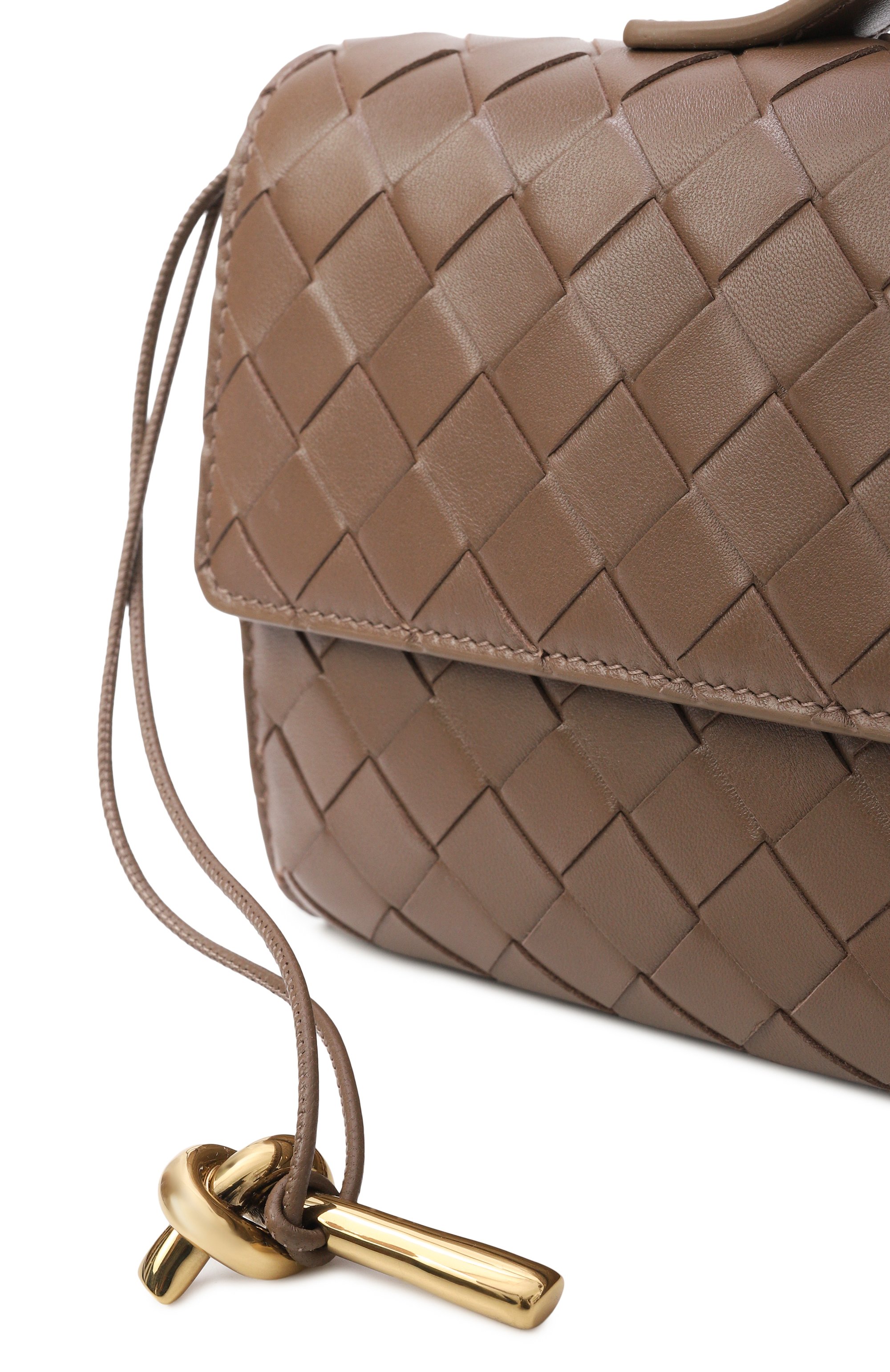 Клатч andiamo BOTTEGA VENETA темно-бежевого цвета по цене 363000 руб., арт. 741511/VCPP3, фото 6 Клатч andiamo BOTTEGA VENETA, арт. 741511/VCPP3, фото 6