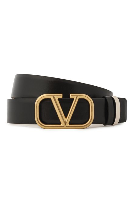 Женский двусторонний ремень vlogo signature VALENTINO черного цвета по цене 0 руб., арт. 6W2T0T15/ZFR | Фото 1