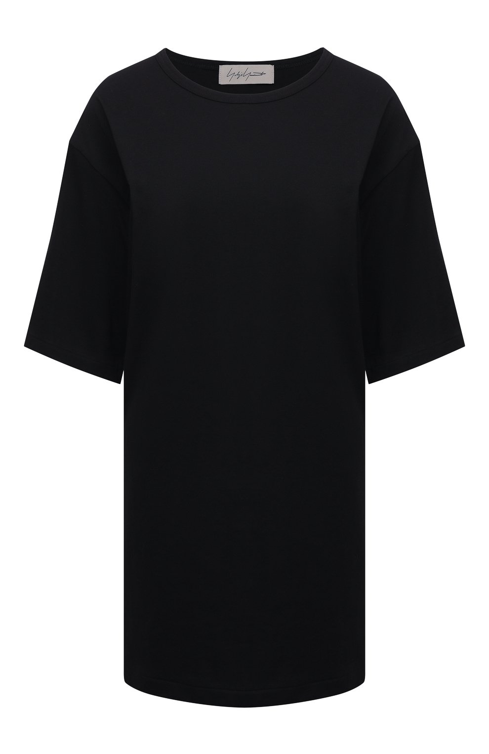 Хлопковая футболка YOHJI YAMAMOTO черного цвета по цене 24600 руб., арт. FD-T16-077, фото 1 Хлопковая футболка YOHJI YAMAMOTO, арт. FD-T16-077, фото 1
