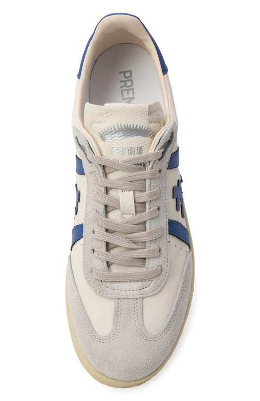 Кожаные кеды Bonnie Premiata B0NNIE/VAR 8031 Кремовый  B0NNIE/VAR 8031 Фото 5