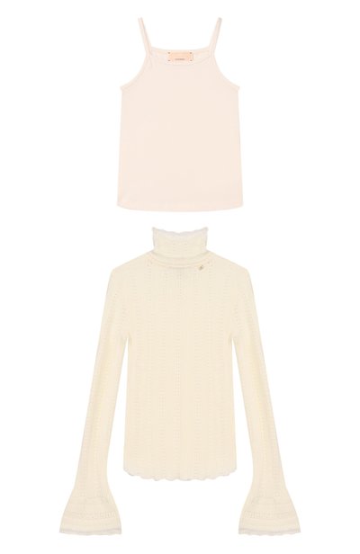Комплект из водолазки и майки ELISABETTA FRANCHI LA MIA BAMBINA, арт. EFMA205C/F0DER_001