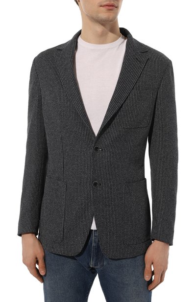 Пиджак из хлопка и вискозы CANALI, арт. J0147/JJ02701, фото 3