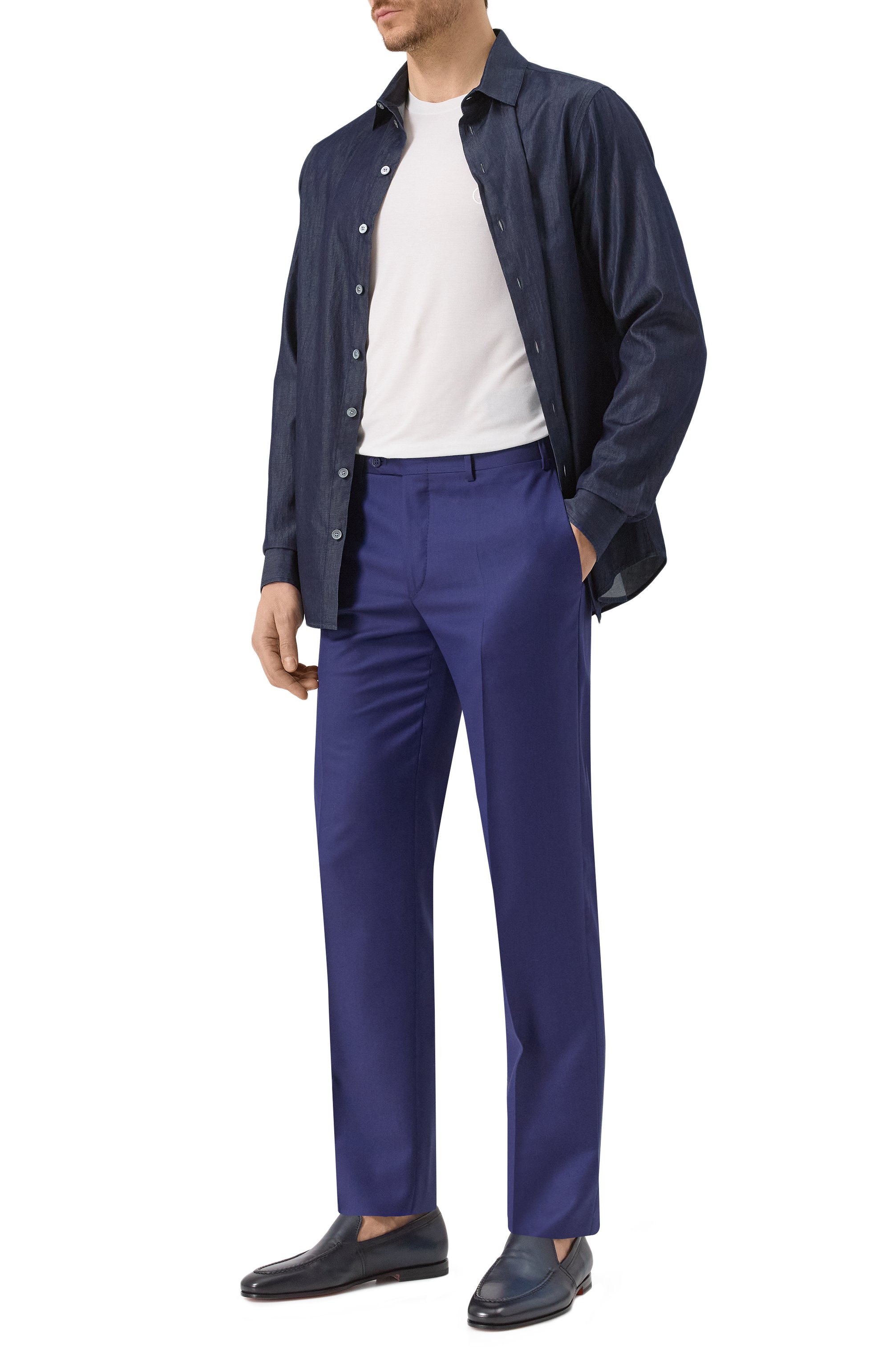 Шерстяные брюки CANALI, арт. 71019/AS10315, фото 2