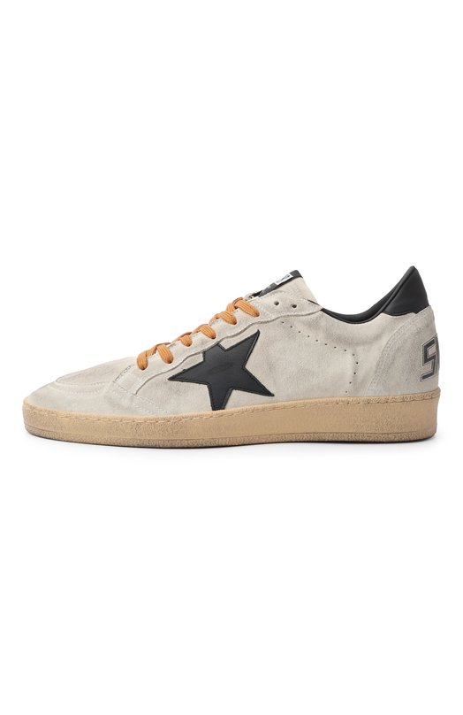 Замшевые кеды Ball Star Golden Goose Deluxe Brand GMF00117.F007578 Серый  GMF00117.F007578 Фото 4