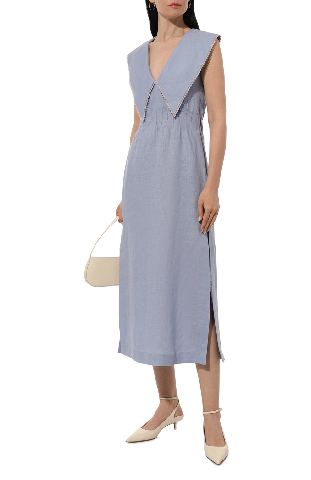 Льняное платье LUDA NIKISHINA, арт. D/TABI/BLUE, фото 2