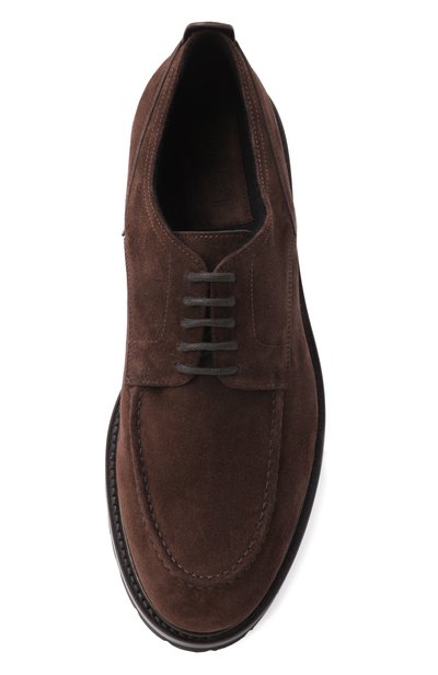 Замшевые дерби MVST коричневого цвета по цене 99550 руб., арт. DERBY_1/SUEDE+CASHMERE, фото 5 Замшевые дерби MVST, арт. DERBY_1/SUEDE+CASHMERE, фото 5