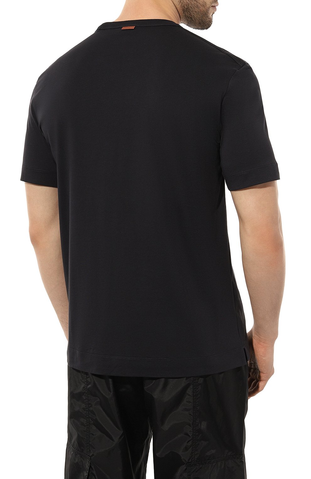 Хлопковая футболка ZEGNA, арт. E7360A5/B760, фото 4