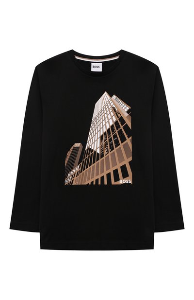 Хлопковый лонгслив BOSS, арт. J51225