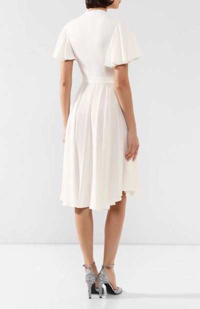 Шелковое платье ALEXANDER MCQUEEN, арт. 605280/QBAAF, фото 4