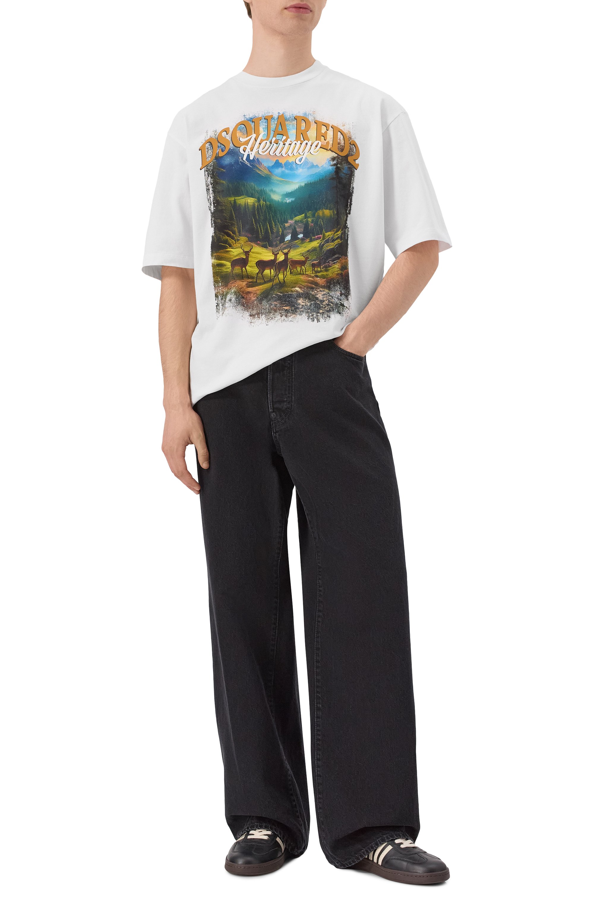 Хлопковая футболка DSQUARED2, арт. S74GD1467/S24583, фото 2