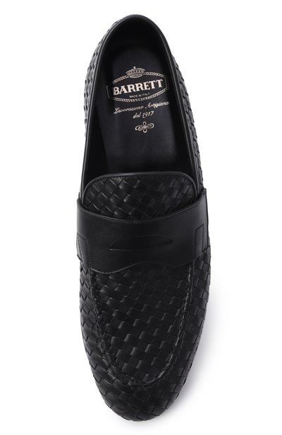 Кожаные пенни-лоферы BARRETT черного цвета по цене 75700 руб., арт. 231U040.3/INT.PASAD0 8 MM, фото 5 Кожаные пенни-лоферы BARRETT, арт. 231U040.3/INT.PASAD0 8 MM, фото 5