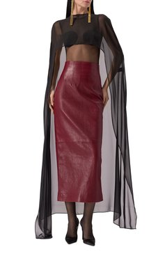 Топ THE NEW ARRIVALS ILKYAZ OZEL, арт. VIVI CAPE IN BLACK MIST, фото 3