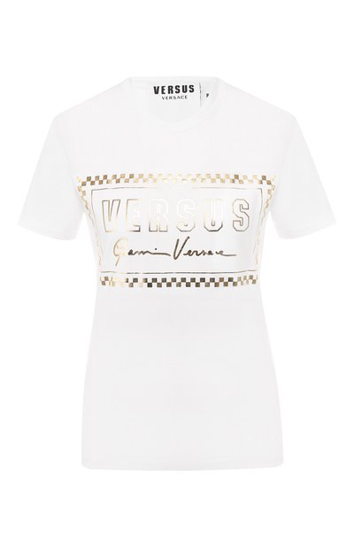 Женская хлопковая футболка VERSUS VERSACE, арт. BD90682/BJ10388