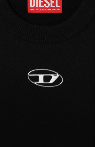 Хлопковый свитшот DIESEL, арт. J02024/KYAVF, фото 3