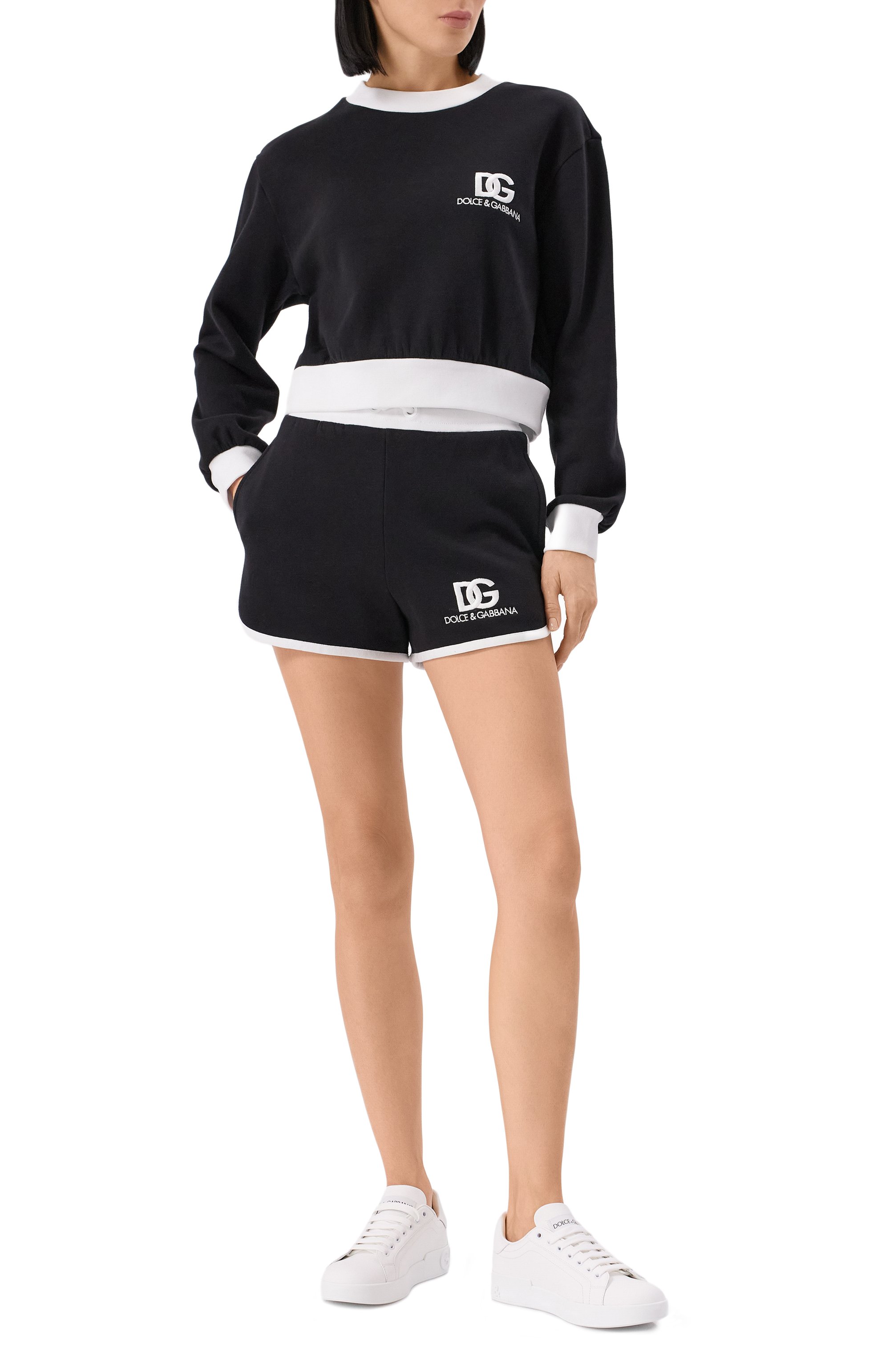 Кожаные кеды portofino DOLCE & GABBANA, арт. CK1544/A1065, фото 2