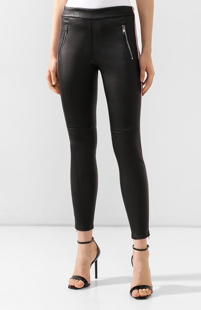 Кожаные брюки ALEXANDER MCQUEEN, арт. 585024/Q5AA8, фото 3