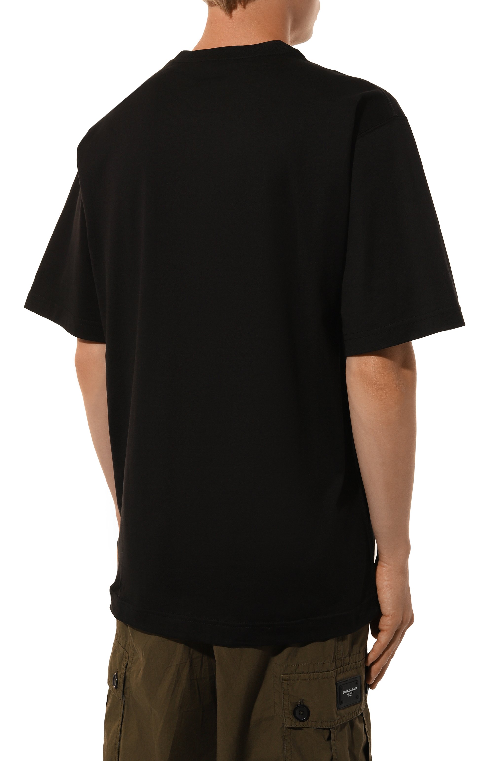 Хлопковая футболка DOLCE & GABBANA, арт. G8PN9Z/G7NWN, фото 4
