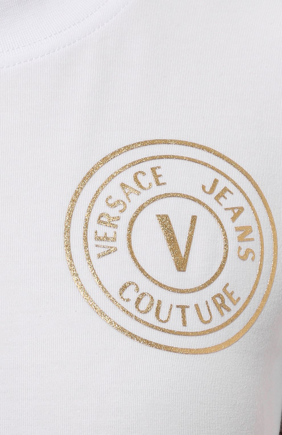 Хлопковая футболка VERSACE JEANS COUTURE, арт. 77HAHT00/CJ03T, фото 5