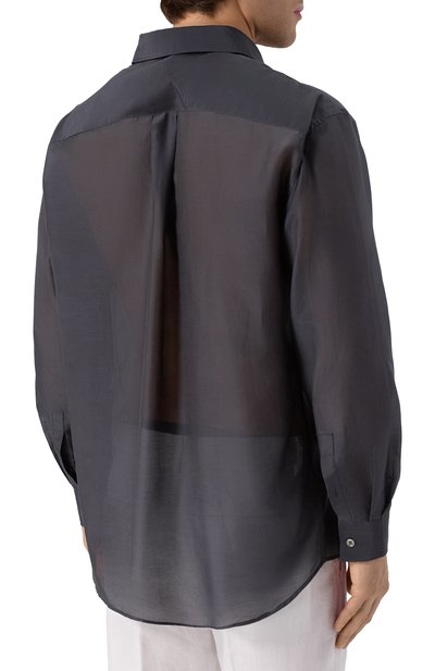 Рубашка из хлопка и шелка 12 STOREEZ, арт. 132300, фото 4