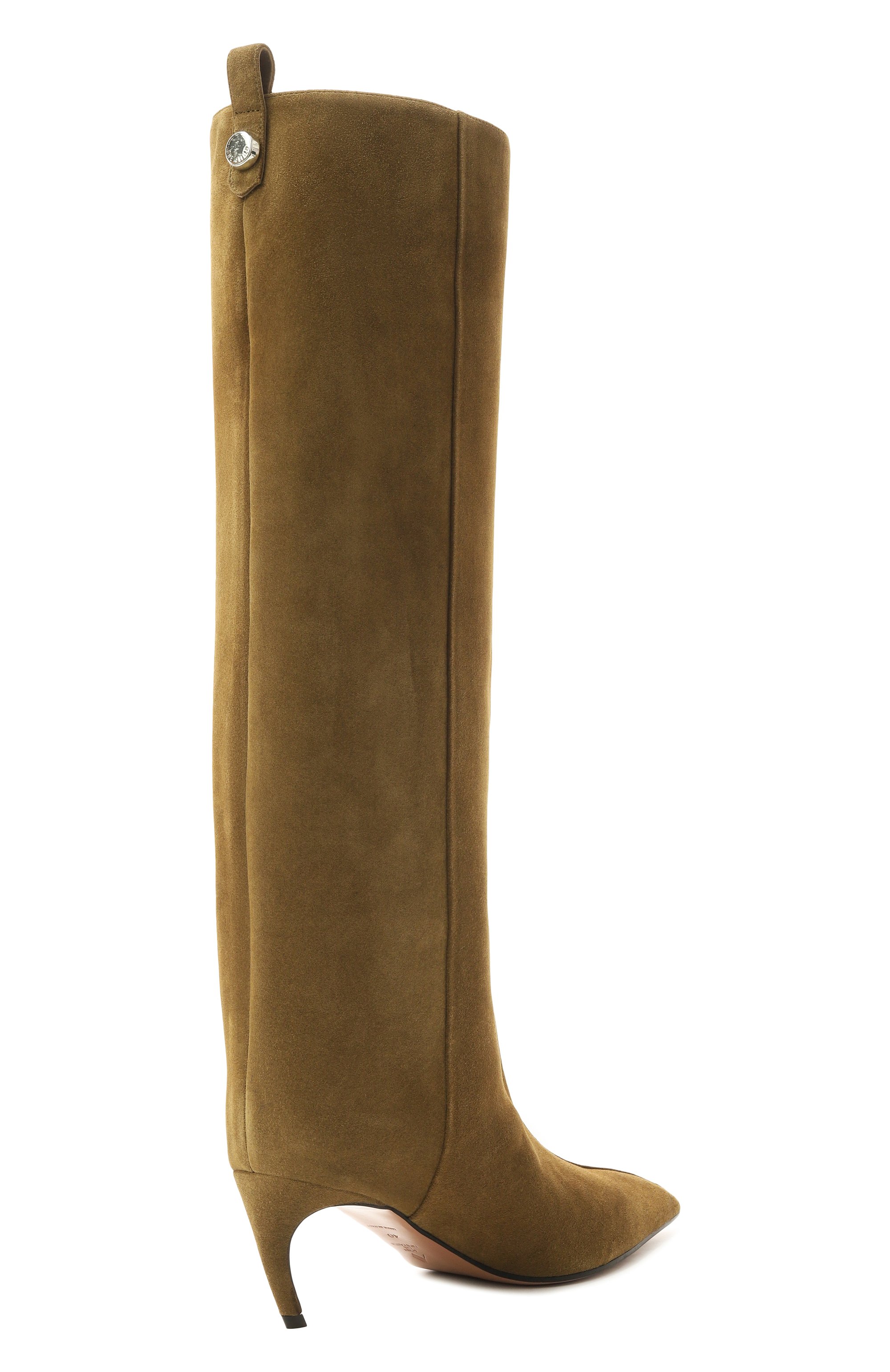 Замшевые сапоги lea 65 THE ATTICO хаки цвета по цене 131000 руб., арт. 251WSH00879/LBT007AA, фото 5 Замшевые сапоги lea 65 THE ATTICO, арт. 251WSH00879/LBT007AA, фото 5