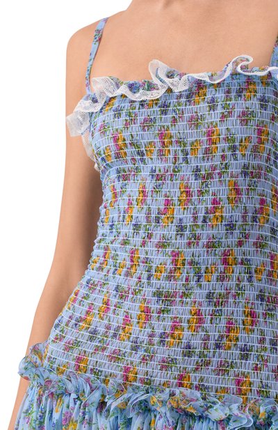 Платье из шелка и хлопка DOLCE & GABBANA, арт. F612DT/IS10C, фото 4