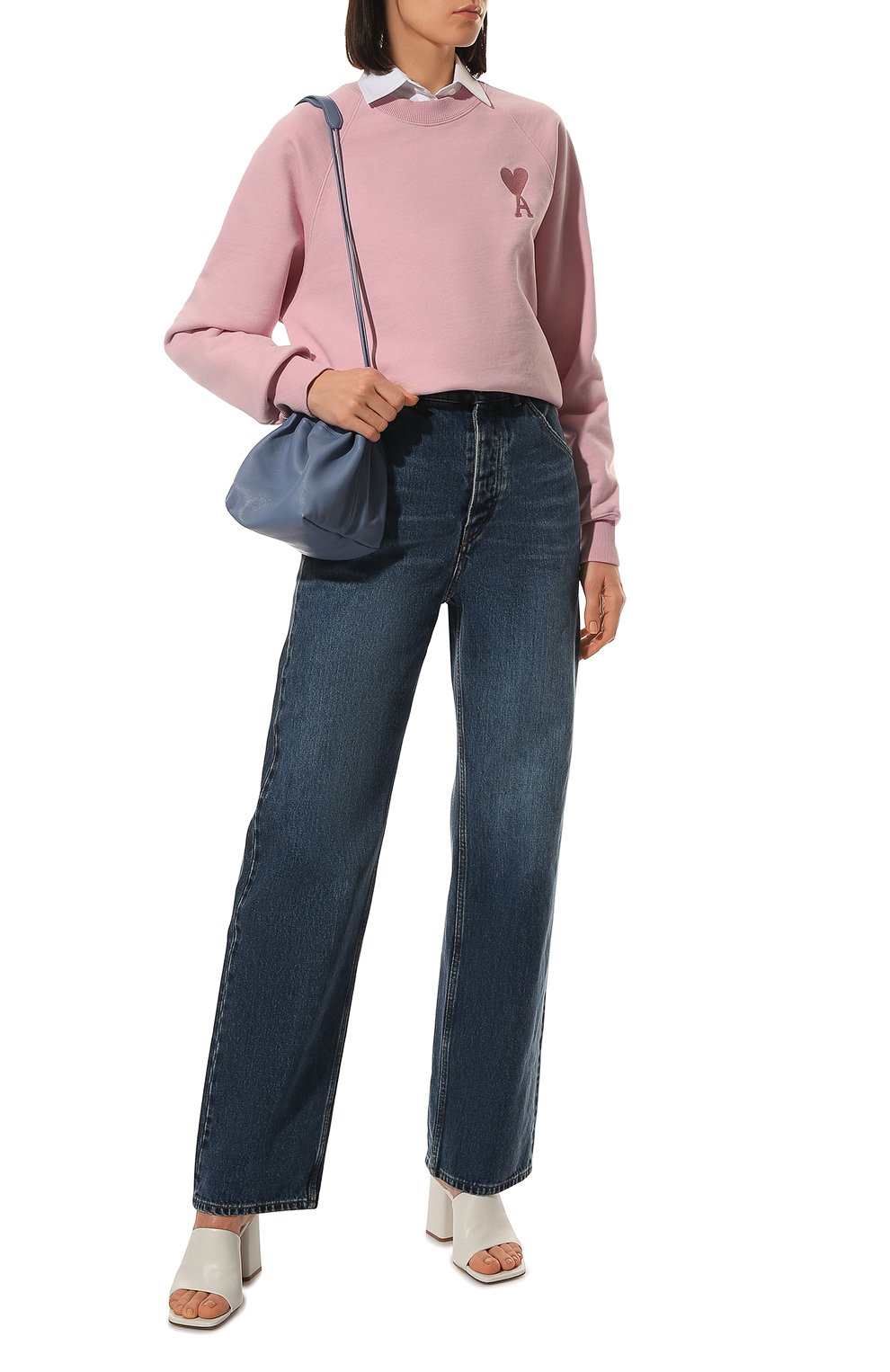 Хлопковый свитшот AMI, арт. USW002.747, фото 2