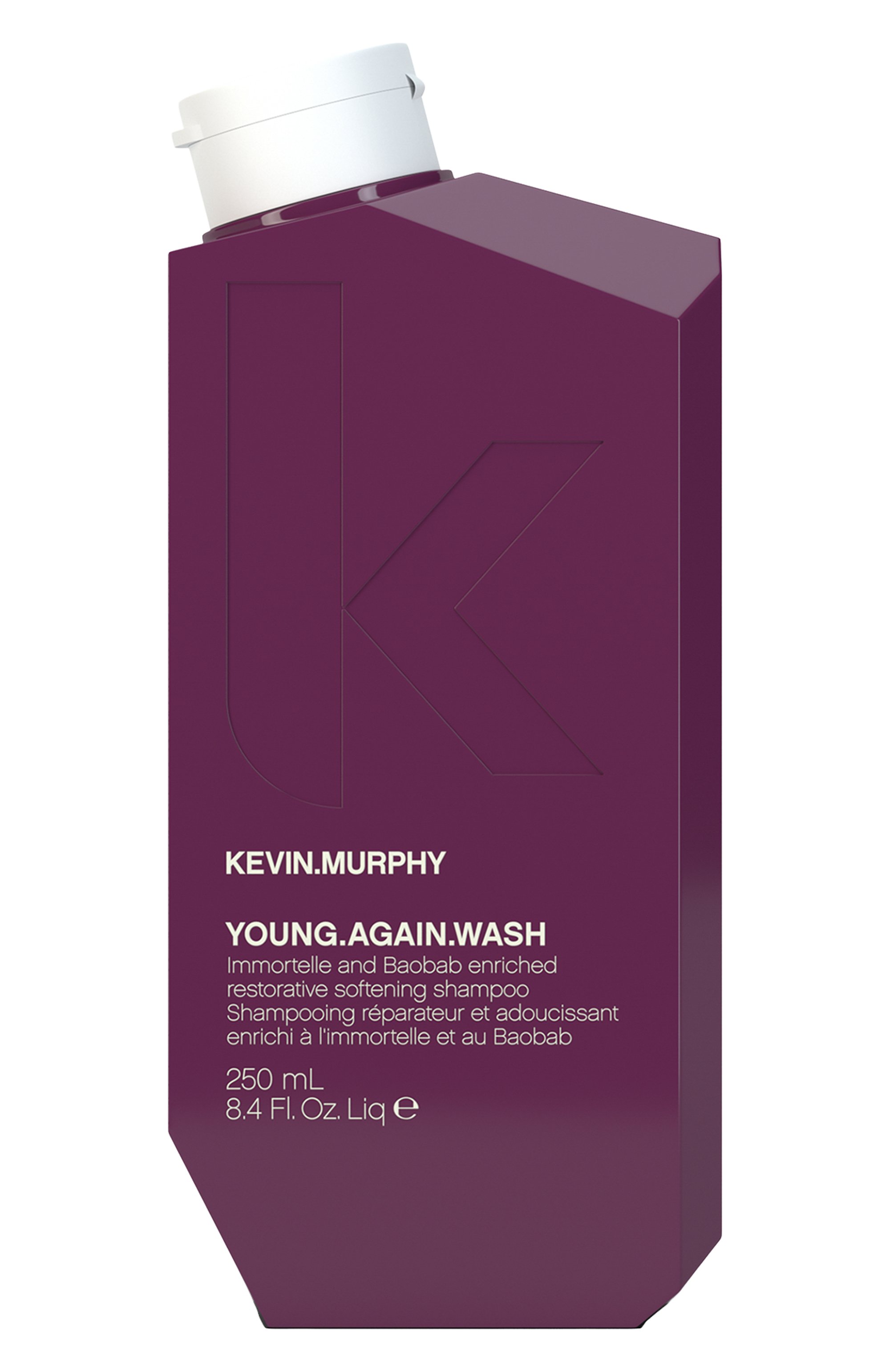 Шампунь для укрепления и восстановления длинных волос young.again.wash (250ml) KEVIN MURPHY бесцветного цвета по цене 7480 руб., арт. KMU215, фото 1 Шампунь для укрепления и восстановления длинных волос young.again.wash (250ml) KEVIN MURPHY, арт. KMU215, фото 1