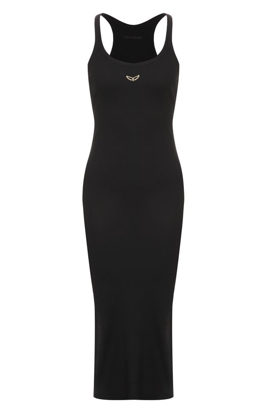 Хлопковое платье Zadig and Voltaire JWDR01067 Чёрный JWDR01067