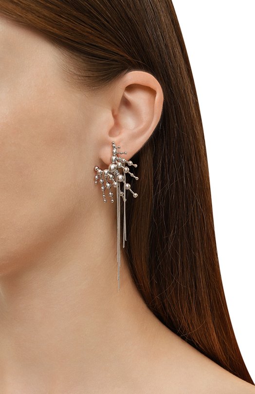 Серьги с шариками Bubble World Caviar jewellery BW003 Серебряный  BW003 Фото 2