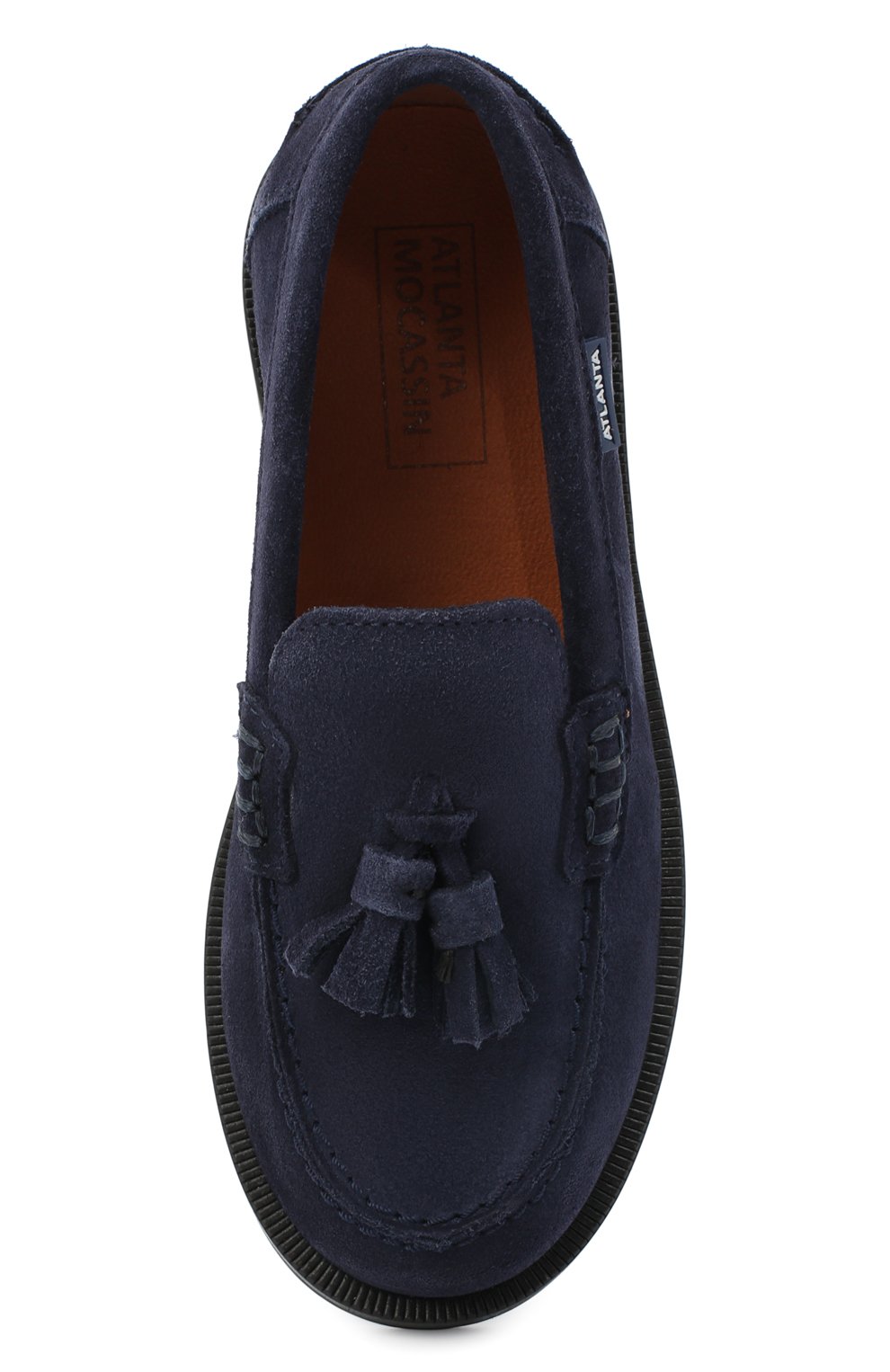 Замшевые лоферы ATLANTA MOCASSIN синего цвета по цене 11450 руб., арт. 9RG9ACR16KBUTT/28-34, фото 4 Замшевые лоферы ATLANTA MOCASSIN, арт. 9RG9ACR16KBUTT/28-34, фото 4