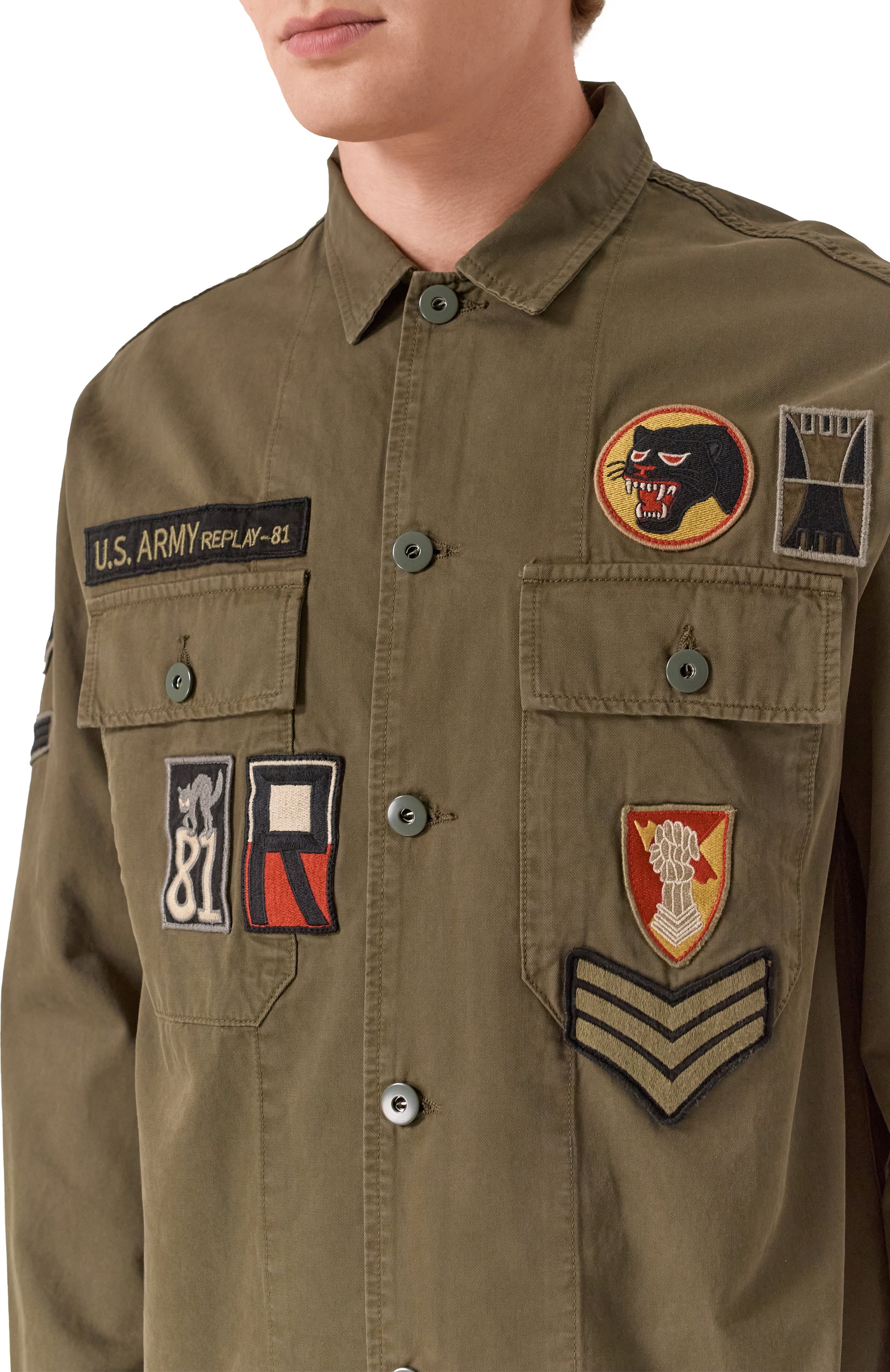 Хлопковая рубашка REPLAY, арт. M8445A.000.85172, фото 5