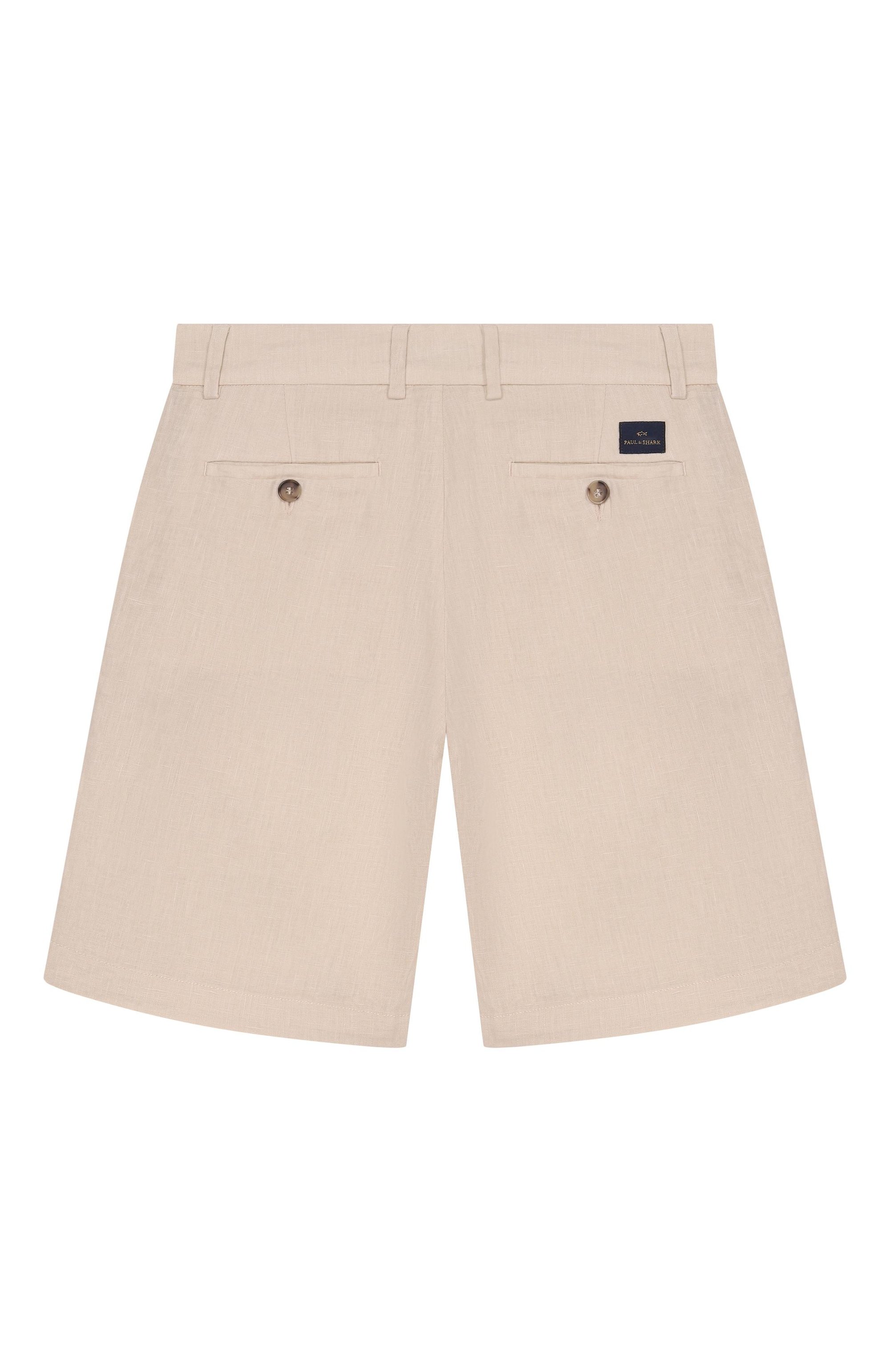 Льняные шорты PAUL & SHARK JUNIOR, арт. WUQ001/LUC01/6A-8A, фото 2